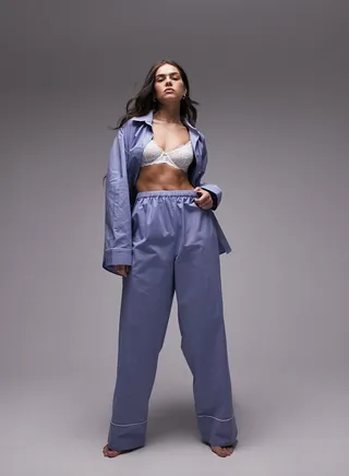Button Down Shirt & Pyjama Set