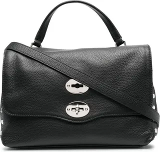 Leather Twist-Lock Bag