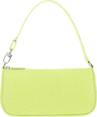 By Far Embossed Zipped Shoulder Bag