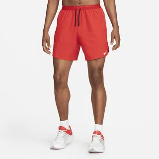 Nike Men's Stride Dri-FIT 7" Unlined Running Shorts in Red