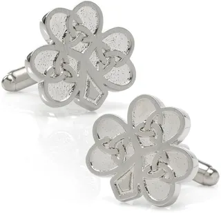 Celtic Knot Shamrock Cuff Links