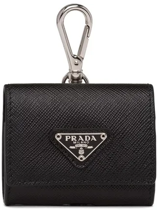 Saffiano leather headphone case