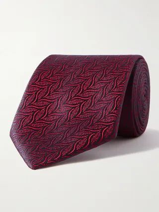 7.5cm Silk-Jacquard Tie