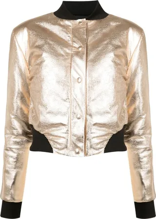 Dornela metallic bomber jacket