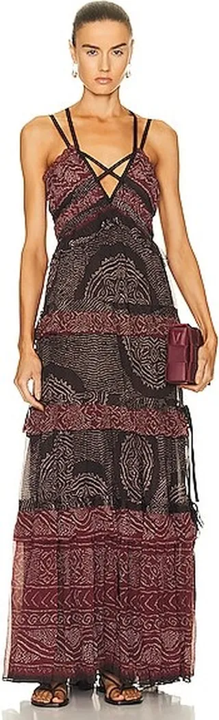 Ulla Johnson Agathe Gown in Burgundy