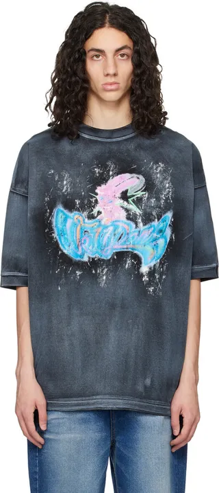 We11done Black Monster T-Shirt