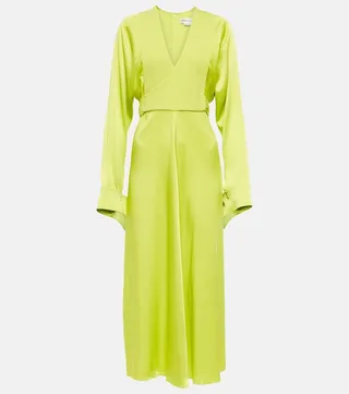 Wrap midi dress
