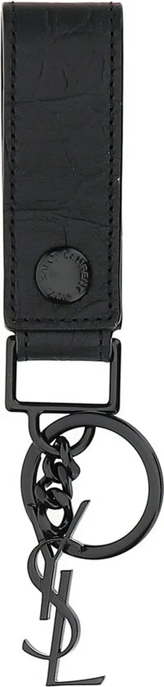 Saint Laurent Embossed Monogram Keyring