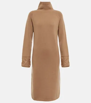 Luce turtleneck wool and cashmere dress