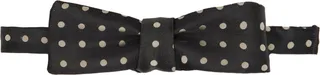 Dries Van Noten Black Polka Dot Bow Tie