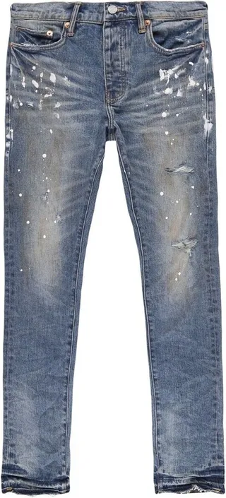 Distressed Slim-Fit Jeans