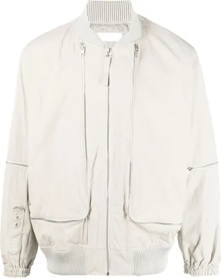 Zipped-Up Bomber Jacket