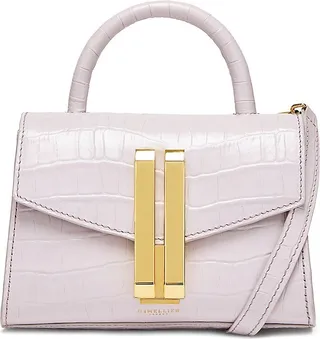 Nano Montreal Croc-Embossed Leather Bag