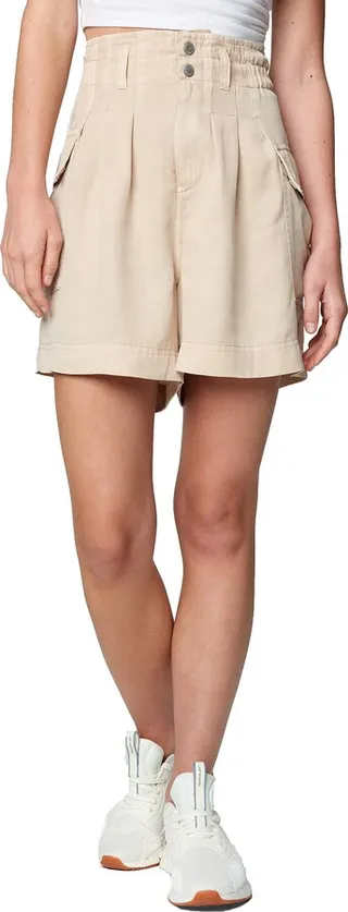 [BLANKNYC] Womens Luxury Clothing High Rise Elastic Waistband Cargo Short