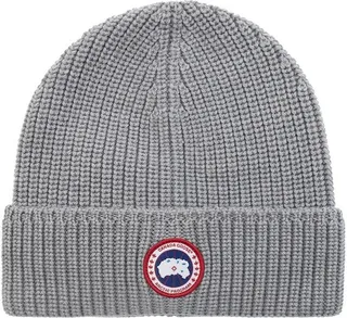 Canada Goose Logo Patch Knitted Beanie