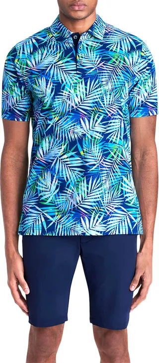 Men's Digital-Print Polo Shirt