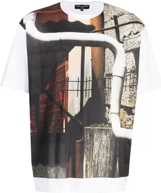 photograph-print cotton T-shirt