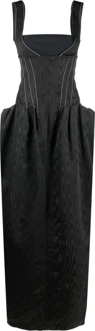 Black Moire Gown