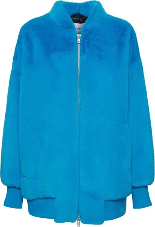 Iman oversize faux fur jacket