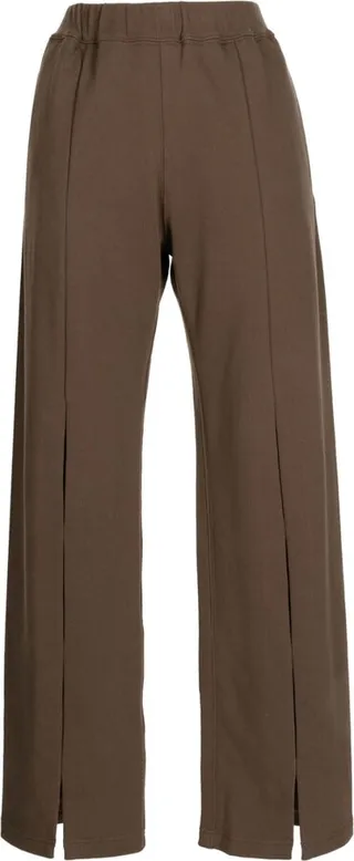 Cut-Out-Detail Cotton Track Pants