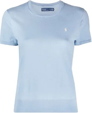Logo-Embroidered Short-Sleeve Top