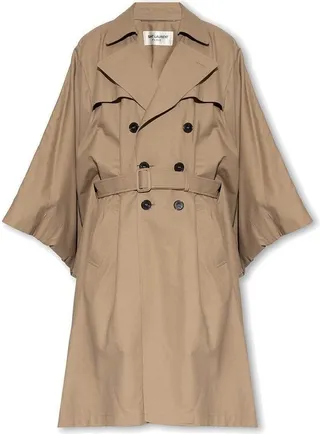 Saint Laurent Kaftan Double Breasted Trench Coat