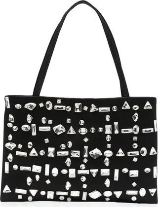 Crystal-Embellished Mini Bag