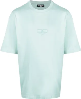 logo-embroidered cotton T-shirt