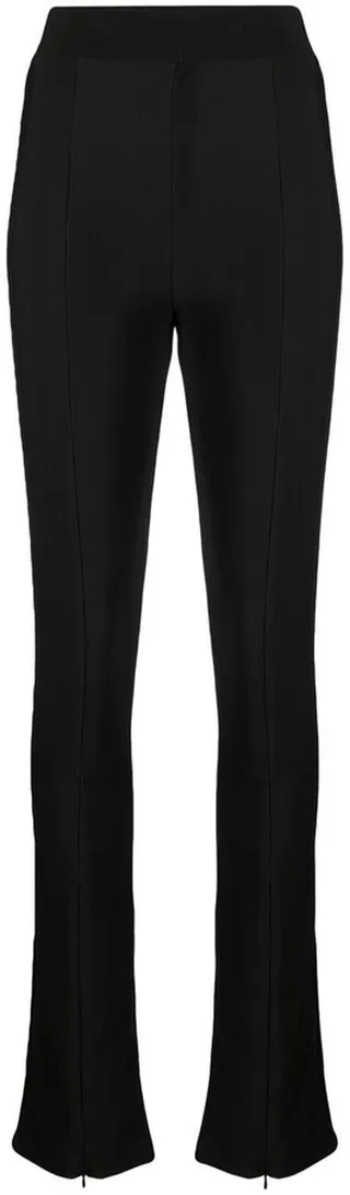 Split-Cuffs Skinny-Fit Flared Trousers