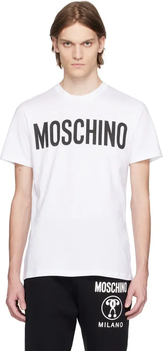 Moschino White Printed T-Shirt