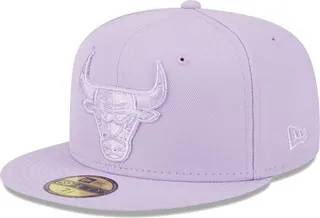 Men's New Era Lavender Chicago Bulls Spring Color Pack 59FIFTY Fitted Hat