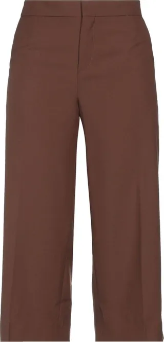 Cropped Pants Brown