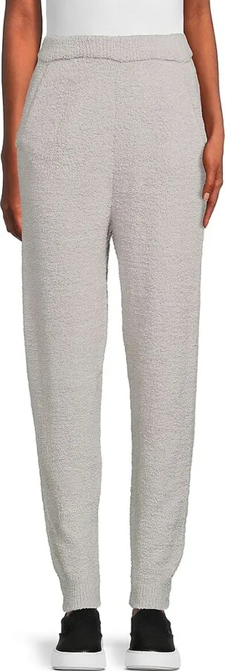 Faux Fur Knit Joggers