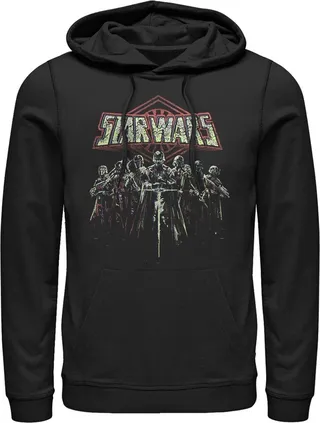 Men's Star Wars: The Rise of Skywalker Knights of Ren Darkness Pull Over Hoodie - Black - Large