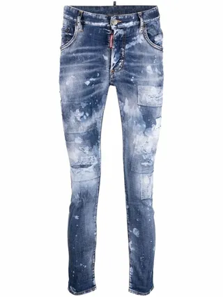 Distressed Skinny-Fit Jeans