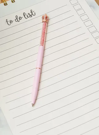 Pink Crown Diamond Pen