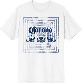 Corona Iguana Crown Logo Men’s White T-shirt-XL