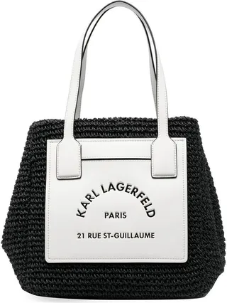 Rue St-Guillaume raffia tote