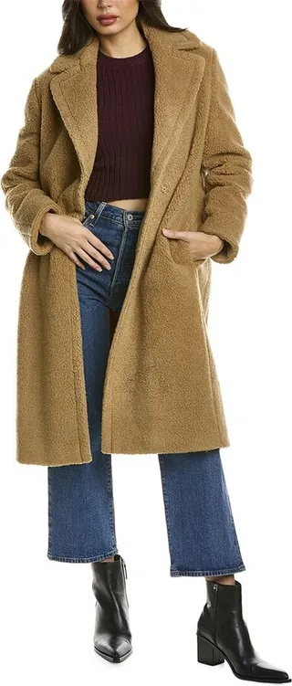 Cinzia Rocca Icons Teddy Wool-Blend Coat