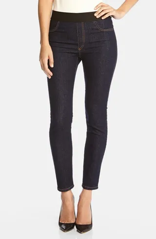 Dark Rinse Denim Leggings