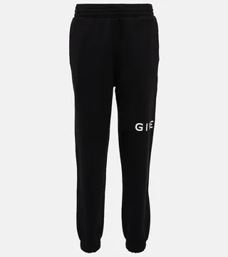 Logo cotton jersey sweatpants