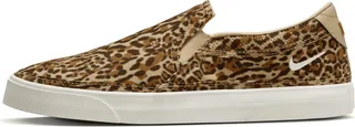 Nike Women's Court Legacy Leopard Slip-On Shoes in Brown