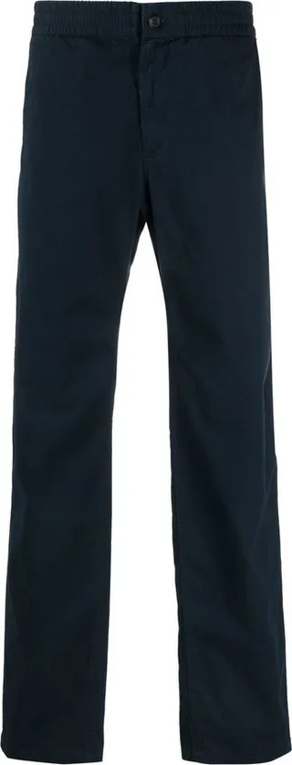 Straight-Leg High-Waisted Trousers