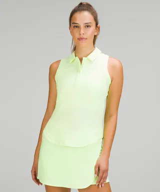 Quick-Drying Sleeveless Polo Shirt