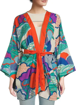 Abstract Print Kimono