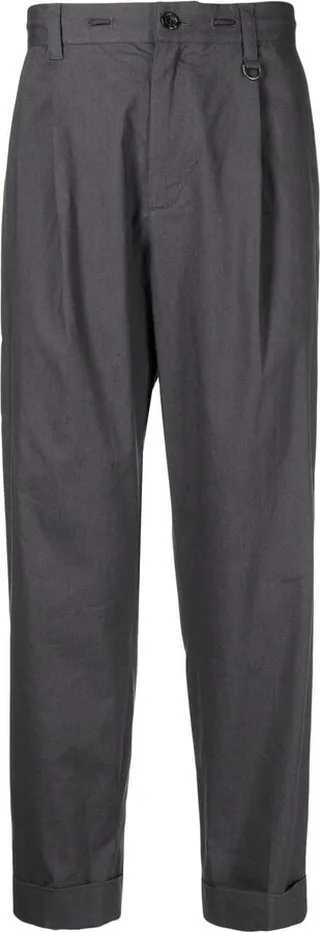 Straight-Leg Cut Trousers