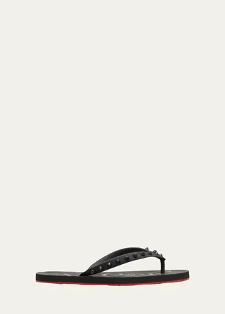 Loubi Spike Rubber Flip Flops
