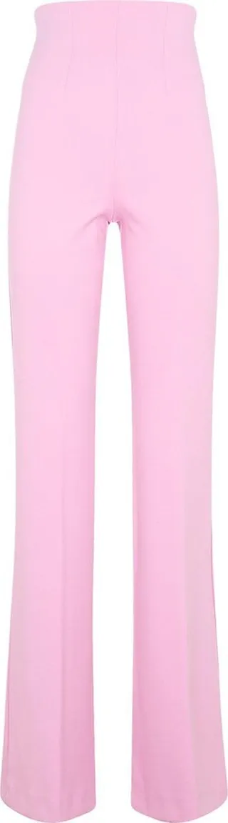 High Waist Straight Leg Trousers