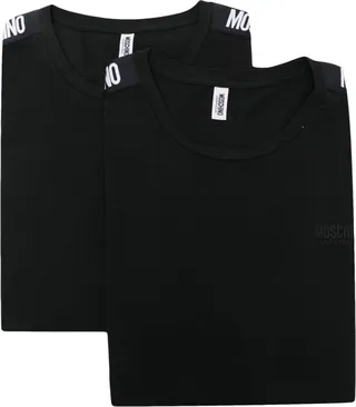 logo-print T-shirt set