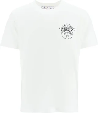 Off-White Logo Printed Crewneck T-Shirt